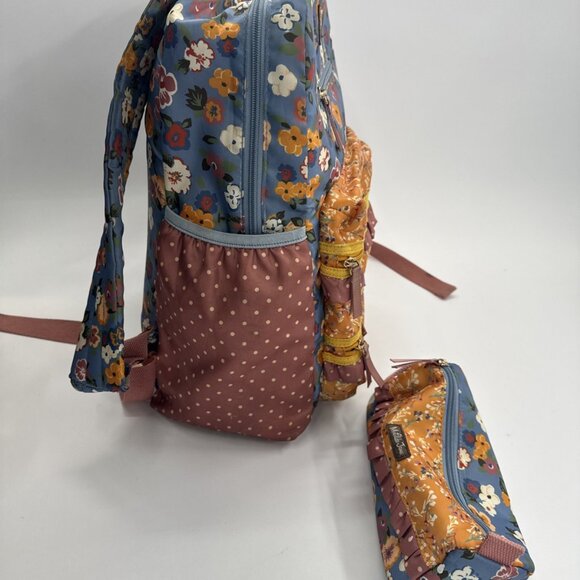 Matilda Jane Backpack & Pencil Case SET Scholarly Me Gingham Floral School Bag - Picture 7 of 16